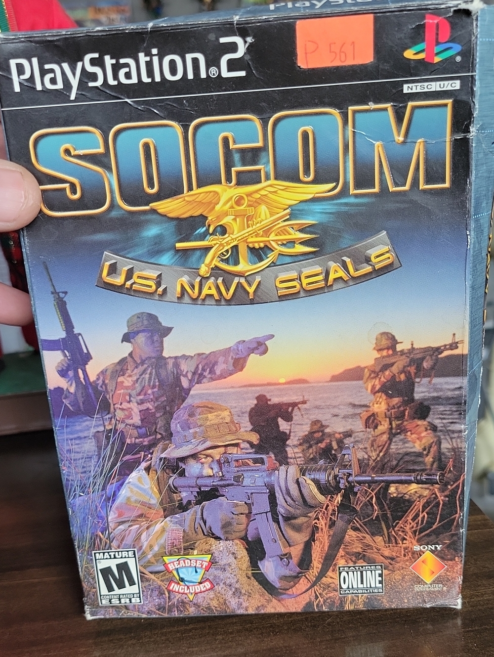 SOCOM: U.S. Navy SEALs - PlayStation 2 Game (Black/Blue Cover)